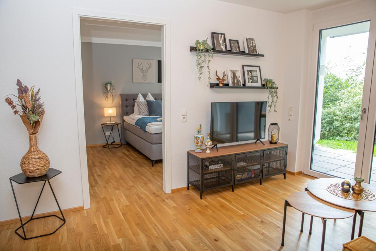 Customflats - Tiefgarage - Terrasse - Uninaehe Appartement Ulm Buitenkant foto