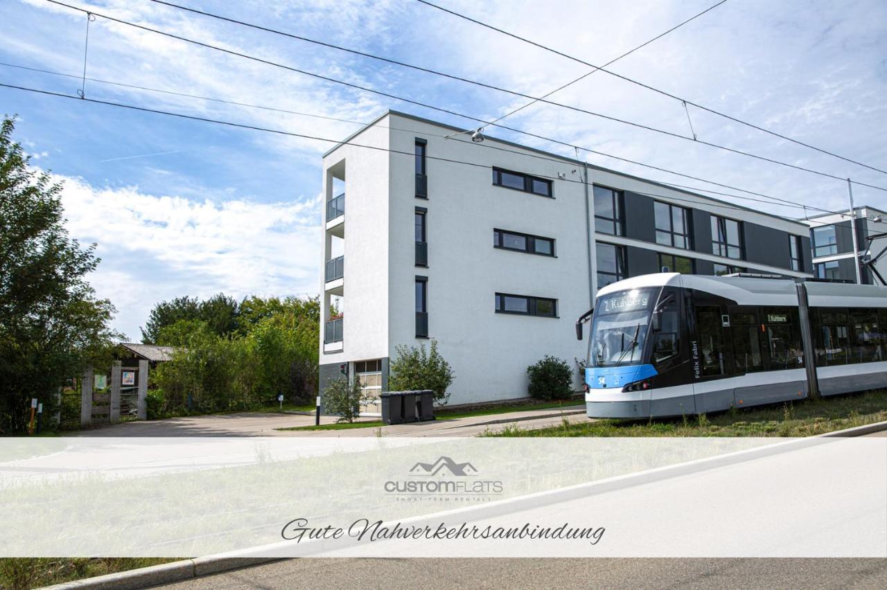 Customflats - Tiefgarage - Terrasse - Uninaehe Appartement Ulm Buitenkant foto