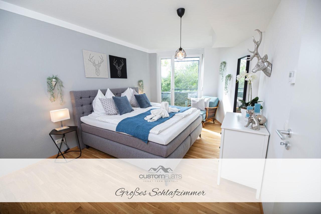 Customflats - Tiefgarage - Terrasse - Uninaehe Appartement Ulm Buitenkant foto