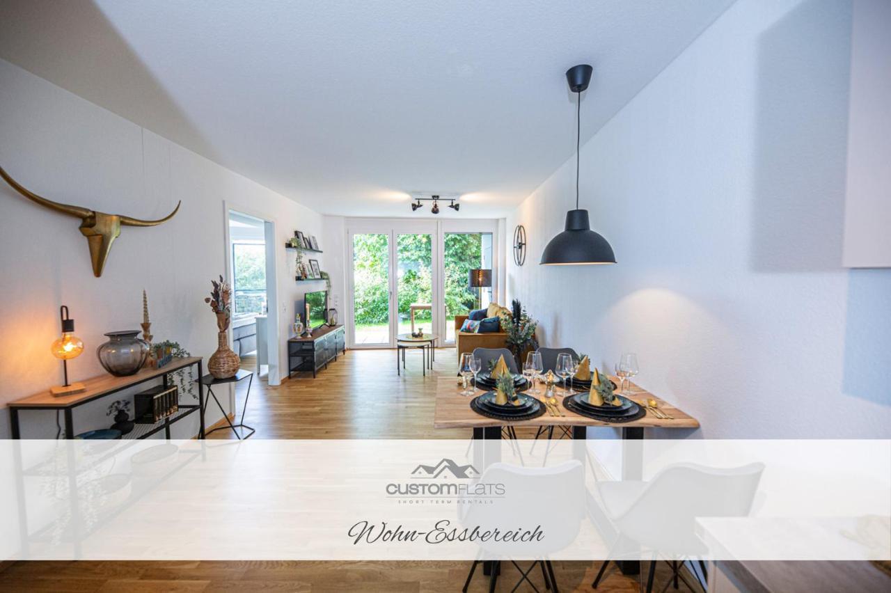 Customflats - Tiefgarage - Terrasse - Uninaehe Appartement Ulm Buitenkant foto